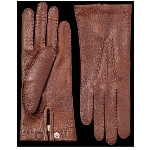 hestra peccary unlined palm button gloves 8.5